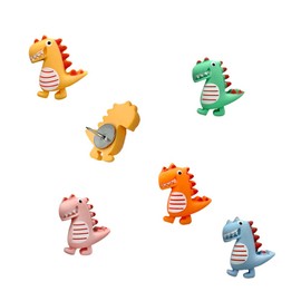 30 pcs Cute Dinosaur Decorative Push Pin Animal Thumbtack Photo Memo Note Drawing Pins Multi-Functional Pushpin Tool Cork Board Office Accessories