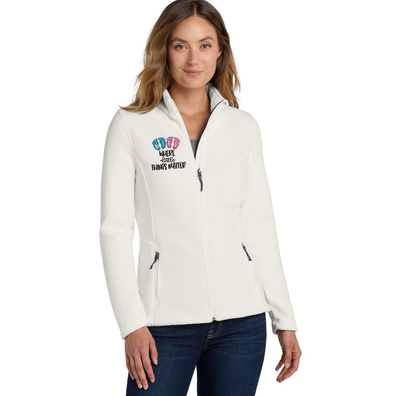 INK STITCH Women L217 Custom Stitching Embroidery Fleece Jackets -