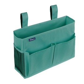 Surblue Caddy Hanging Organizer Bedside Storage Bag for Bunk and Hospital Beds, Teal, Small