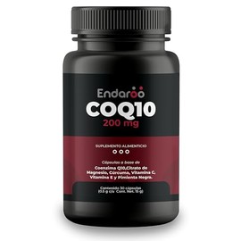 CoQ10 200 mg | Coenzima Q10 para Energía Celular y Bienestar Cardiovascular | Antioxidante para Vitalidad y Metabolismo | Suplemento sin Aditivos