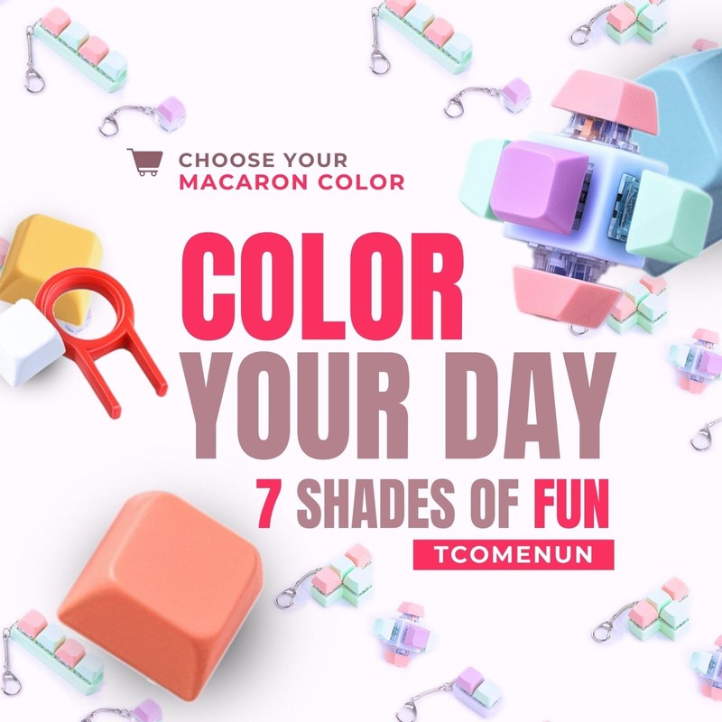 5 Pack Mechanical Keyboard Clicker Fidget – Portable Keyboard Fidget