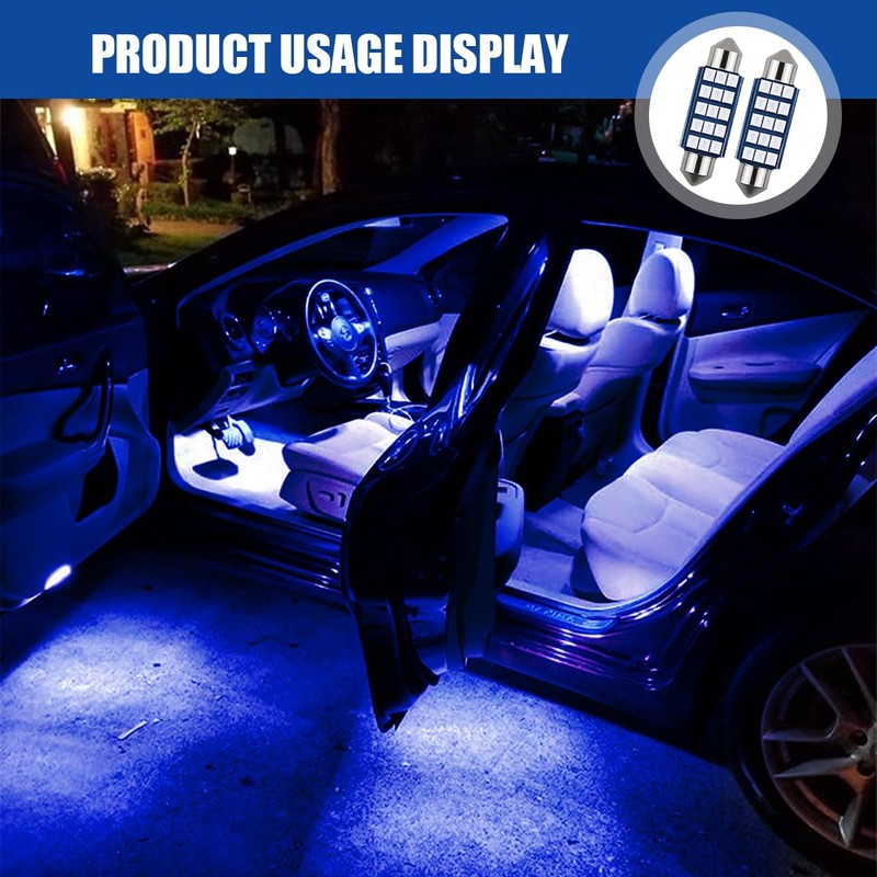 smilfuy 578 211-2 212-2 LED Extremely Bright Bulbs, 1.6" 6000K