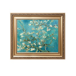 DECORARTS - Almond Blossom Tree, Vincent Van Gogh Art Reproduction. Giclee Prints Match with Golden Framed for Wall Decor. Picture Size: 20x16 in, Framed Size: 26x22 in