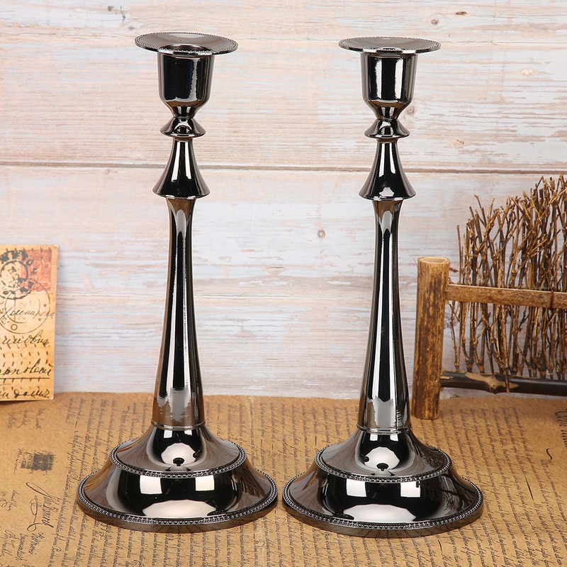 2Pcs Innovative European Style Single Head Candlestick Candle Holder Home