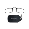 ThinOptics Keychain Case and Readers Rectangular Reading Glasses, Black, 44