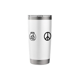 Peace. Love. Terrariums. funny Terrarium creator humor Stainless Steel Insulated Tumbler