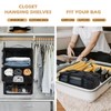 Surblue Hanging Shelves Travel Storage Bag Compression Packing Cube for