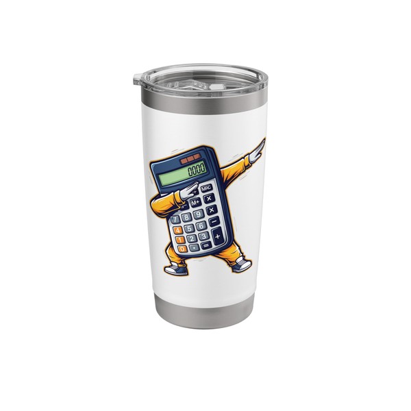 Dabbing Calculator Mathematics Calculus Novelty Graphic Stainless Steel Insulated Tumbler