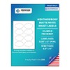 Premium Label Supply Waterproof Matte White Sticker Labels – 3.33"