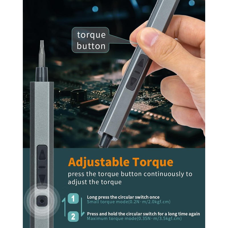 36-piece Electric Precision Screwdriver Set - ILEVAR Cordless Small Screwdriver