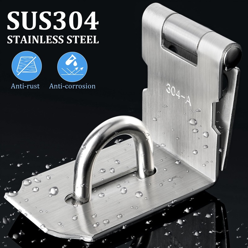 Sayayo 90 Degree Padlock Hasp Door Clasp Door Lock Gate