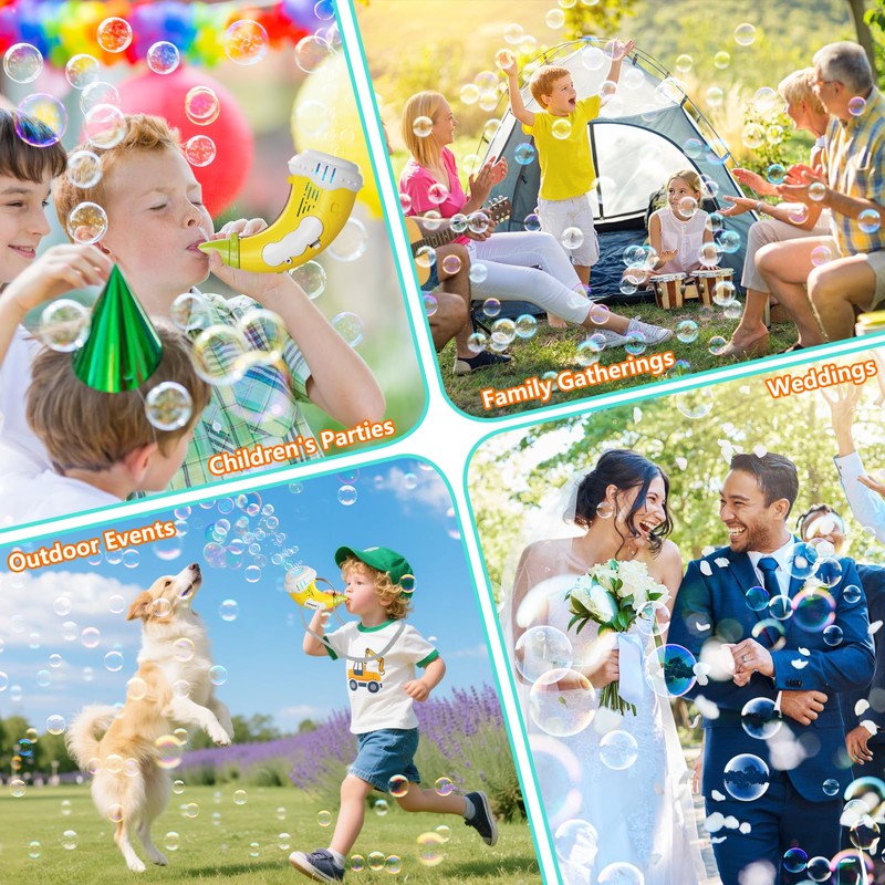 Bubble Machine Children's Musical Bubble Gun that Can Be Blowed