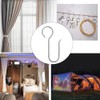 HLIWS Pack of 30 Curtain Hooks Metal, Curtain Hooks Made