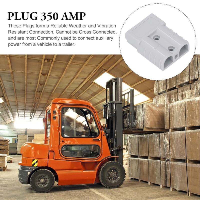 2 Set Battery Quick Connector 50A 600V Fireproof High Conductivity