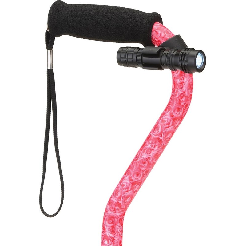 NOVA Universal Clip-On Flashlight for Canes, Walkers, Rollators, Strollers &