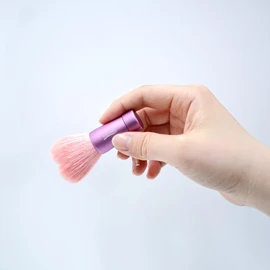 熊野 Handmade Brush for Makeup Brush Cosmetics Hall Heart Shaped Face Wash Brush Size Total length 80 mm, Pink/Pink Pink/PINK Spearhead, Stem