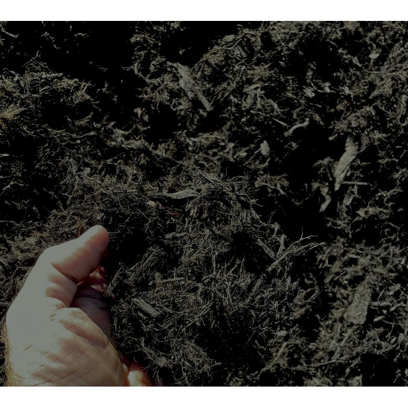 Black Shredded Redwood Mulch, Natural Dyed, Erosion Control Mulch, Great