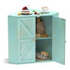 Trironsun Corner Bread Box for Kitchen Counter Double Layer Bamboo