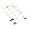 Arctic Animal Figurine Set 18pcs Kid Simulated Arctic Hare Reindeer