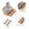 Smgda Variable Resistors Single Knurled Shaft Volume Potentiometer 1KΩ 5KΩ