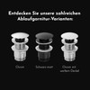 Bürstenking Sink Drain Fitting - Drain Valve with Hair Strainer