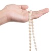 Guirnalda de perlas de 10 mm, semicircular, 11 yardas planas,