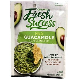 Concord Farms Mild Guacamole Seasoning Mix 1.1oz packages (VALUE Case of 12 Packages)