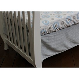 Nurture Mix and Match Gray Chevron Dust Ruffle