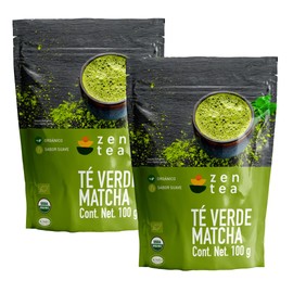 Zen Tea Pack 2 Té Verde Matcha Japónes Natural y Orgánico 100g