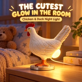 Cute Chick LED Night Light for Kids – 20cm Animal Lamp for Bedroom Decor, Easter Party & Christmas Gift for Kids