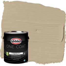 Glidden One Coat 1 gal. Rock Cliffs/Beige Eggshell Interior Paint with Primer