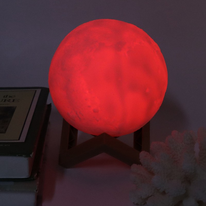 LED Night Light Innovative MoonShaped Table Bedside Lamp Children Birthday