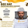 Three Layer Ventilated Beekeeping Veil in Round (White)