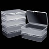Aimeke Pack of 6 Plastic Storage Boxes with Lid, Small