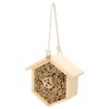 Wooden Bee House Decorative Hanging Insect House Insect Hotel for