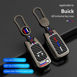 GZXNKEY 2 buttons For Vauxhall Key Cover Zinc Alloy Key Case for Vauxhall Astra J Insignia Zafira Meriva Mokka Adam Key Fob Protective Car Key Case