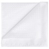 KissTies Solid Pocket Square Wedding Handkerchief + 1 Gift Box,