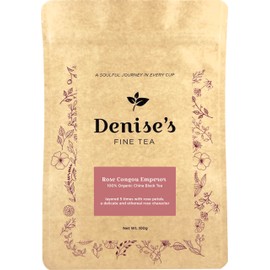 Denise's Fine Tea, USDA Organic, Rose Congou Emperor, China Black Tea, Loose Leaf (100g)
