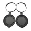 Tebbomp 2 Pieces Binoculars Protective Rubber Objective Lens Cap Binocular