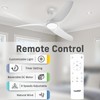 TAVZAKE Ceiling Fans with Lights, 42 inch Low Profile Ceiling
