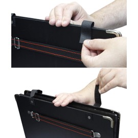 VViViD Black Portable Classic-Style Flat Cachet Portfolio (12" x 16")