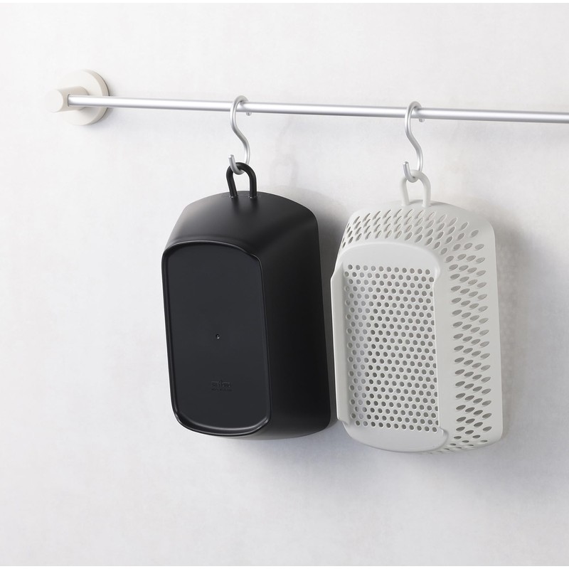 Akebono Sangyo MZ-3537 Chilitori Colander Bowl with Lid, Black, Made