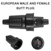 3 Pairs Schuko Plug Coupling: 250V 16A IP54 Rubber Schuko