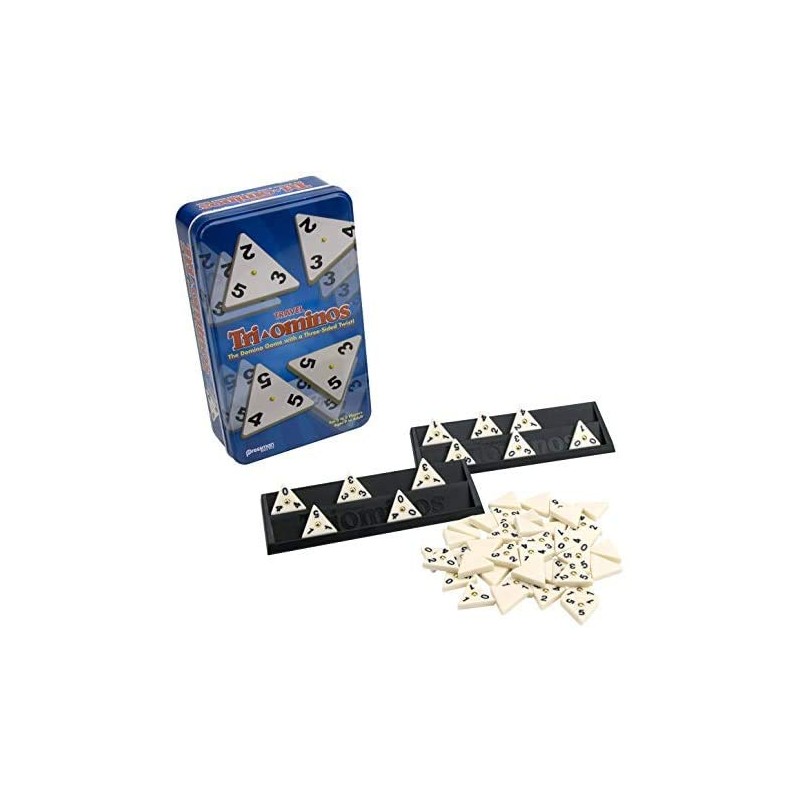CGI Tri-ominos Travel Game in Tin: Classic, 36+ Ages, 2-4