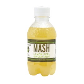 Boylan Bottling MASH Great Tasting Lemon Root Ginger Peel – Lightly Carbonated Fruit Drink - Low Calorie & No Sugar - 16 Fl Oz, 12 Count