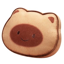 Ditucu Cat Stuffed Animal Cute Kitten Napping Throw Pillows Soft Cushion Plush Decorative Gifts for Kids Brown 15.7 inch Light Brown