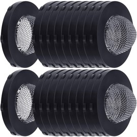 YALOJE 20pcs Hose Filter Washers with Screen, Stainless Steel Garden Hose Inlet Filter with Strainer for 3/4 Inch Diameter Hose Connector and 5/8 Inch Diameter Washing Machine - Black
