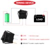 MKBKLLJY MKBKLLJY 3Pcs Round Rocker Switch Red LED DC 20A