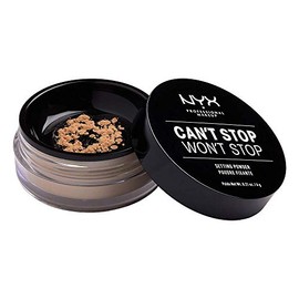 NYX Professional Makeup Puder, Can't Stop Won't Stop Setting Powder, Loses Fixierpuder, Vegane Formel, Mattes Finish, Ãl-Absorbierend, Farbton: Medium