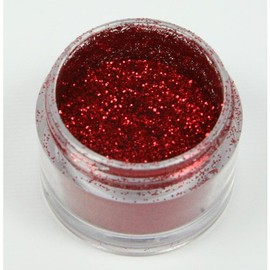 Set of 3 Holly Cupcakes Stunning Sparkly Decorating Glitters with Application Brush: Gold, Red and Holly Green